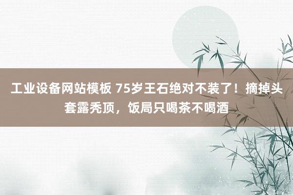 工业设备网站模板 75岁王石绝对不装了！摘掉头套露秃顶，饭局只喝茶不喝酒