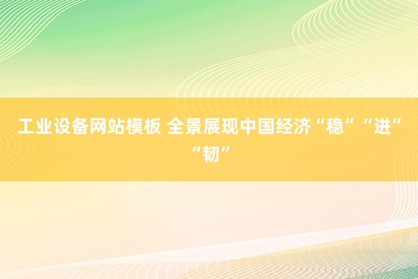 工业设备网站模板 全景展现中国经济“稳”“进”“韧”
