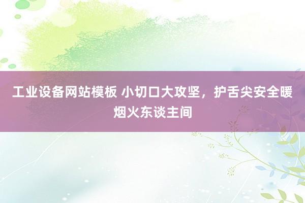 工业设备网站模板 小切口大攻坚，护舌尖安全暖烟火东谈主间