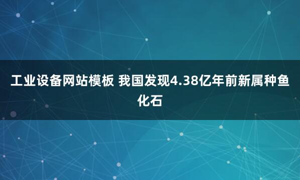 工业设备网站模板 我国发现4.38亿年前新属种鱼化石