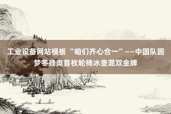 工业设备网站模板 “咱们齐心合一”——中国队圆梦冬残奥首枚轮椅冰壶混双金牌