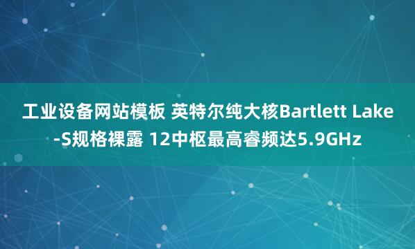 工业设备网站模板 英特尔纯大核Bartlett Lake-S规格裸露 12中枢最高睿频达5.9GHz