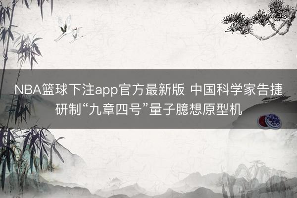 NBA篮球下注app官方最新版 中国科学家告捷研制“九章四号”量子臆想原型机