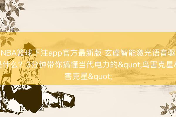 NBA篮球下注app官方最新版 玄虚智能激光语音驱鸟器是什么？3分钟带你搞懂当代电力的"鸟害克星"