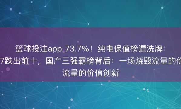 篮球投注app 73.7%！纯电保值榜遭洗牌：小米SU7跌出前十，国产三强霸榜背后：一场烧毁流量的价值创新