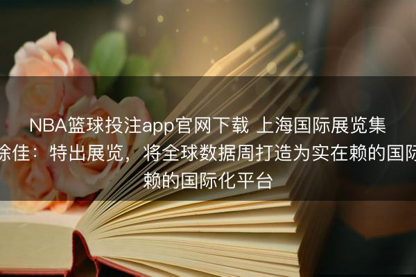 NBA篮球投注app官网下载 上海国际展览集团总裁徐佳：特出展览，将全球数据周打造为实在赖的国际化平台